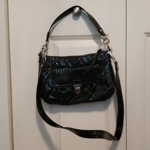 Coach black patent leather purse.